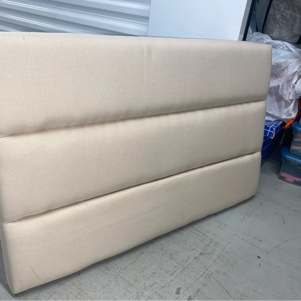 Elegant Cream Upholstered Headboard